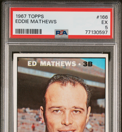 1967 Topps Eddie Mathews #166 PSA 5