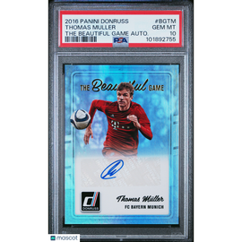 2016 Panini Donruss Thomas Muller #BGTM The Beautiful Game Autograph PSA 10!