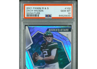 2021 Panini Rookies & Stars Zach Wilson #102 Signature #'d 33/99 PSA 10 Jets!