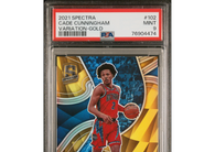 2021 Panini Spectra Cade Cunningham #102 Variation Gold PSA 9 Pistons!