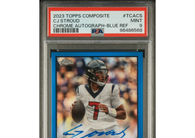 2023 Topps Composite Topps Chrome Auto CJ Stroud #TCACS Blue Refractor PSA 9!