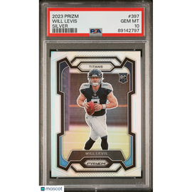 2023 Panini Prizm Will Levis #397 Silver PSA 10 Titans!