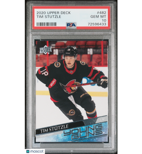 2020 Upper Deck Tim Stutzle #482 Young Guns PSA 9 Senators!