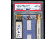 2014 Upper Deck Legendary Letterman Autographs Michael Jordan #LL-JO PSA 8
