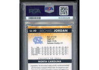 2014 Upper Deck Legendary Letterman Autographs Michael Jordan #LL-JO PSA 8