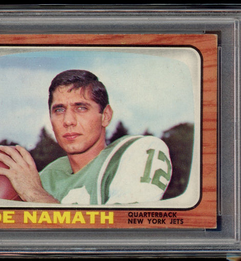 1966 Topps Joe Namath #96 New York Jets vintage football card professionally graded PSA 3 VG.