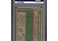 1976 Topps Robin Yount #316 Milwaukee Brewers vintage baseball card professionally graded PSA 3.5 VG+.