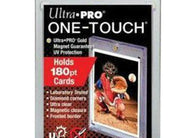 Ultra PRO One-Touch Magnetic Card Holder 180pt for protecting and displaying 180-point sports trading cards, patch cards, autograph cards, relic cards, and premium collectibles available at MP Sports Cards in Carver, Massachusetts.