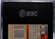 1957 topps richie ashburn #70 sgc 3