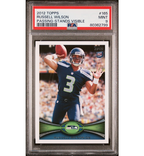 2012 Topps Russell Wilson #165 Passing-stands Visible Psa 9